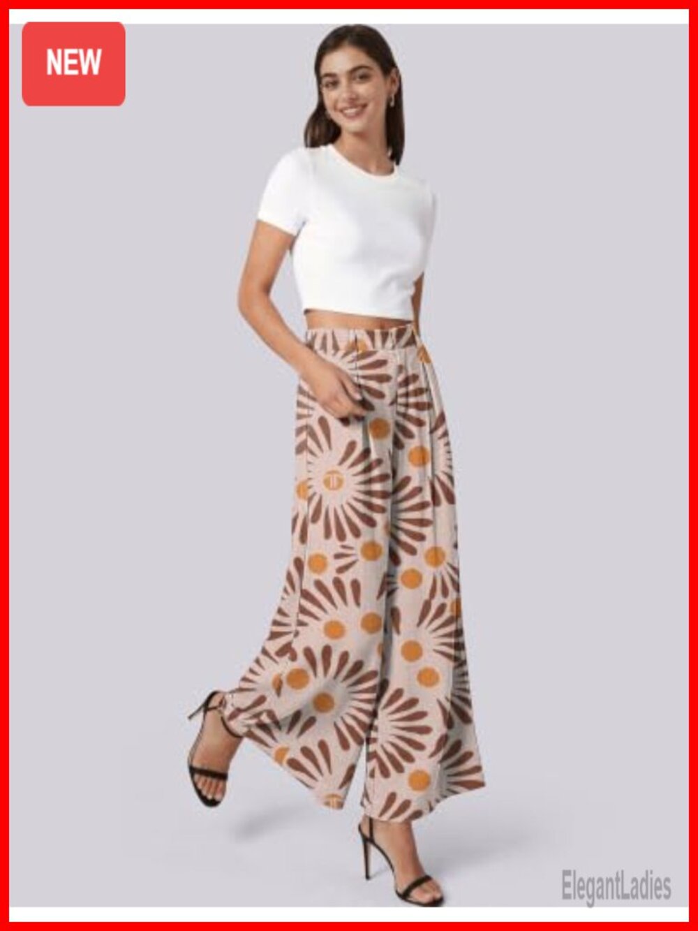 Womens Linen Palazzo Pants High Waist Pleated Wide Leg Trousers Pockets - Picture 3 of 6